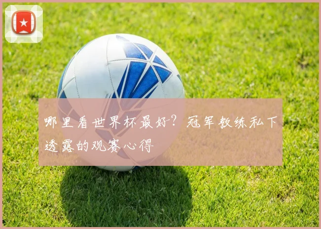 哪里看世界杯最好？冠军教练私下透露的观赛心得