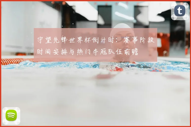 守望先锋世界杯倒计时：赛事阶段时间安排与热门夺冠队伍前瞻